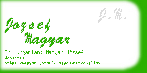 jozsef magyar business card