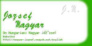 jozsef magyar business card